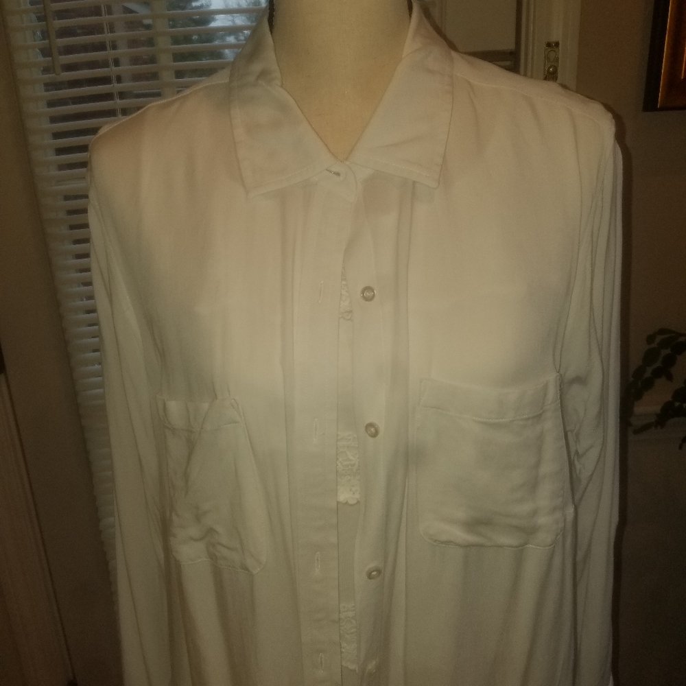 Talbots Button Down Blouse - image 2